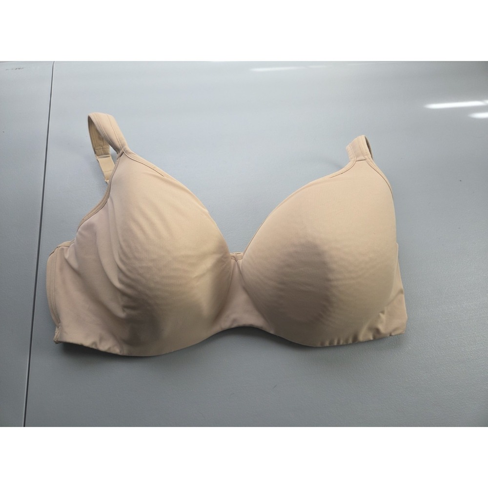 Cacique‎ Smooth Lightly Lined Balconette Full Coverage Bra 44DD Underwire Nude